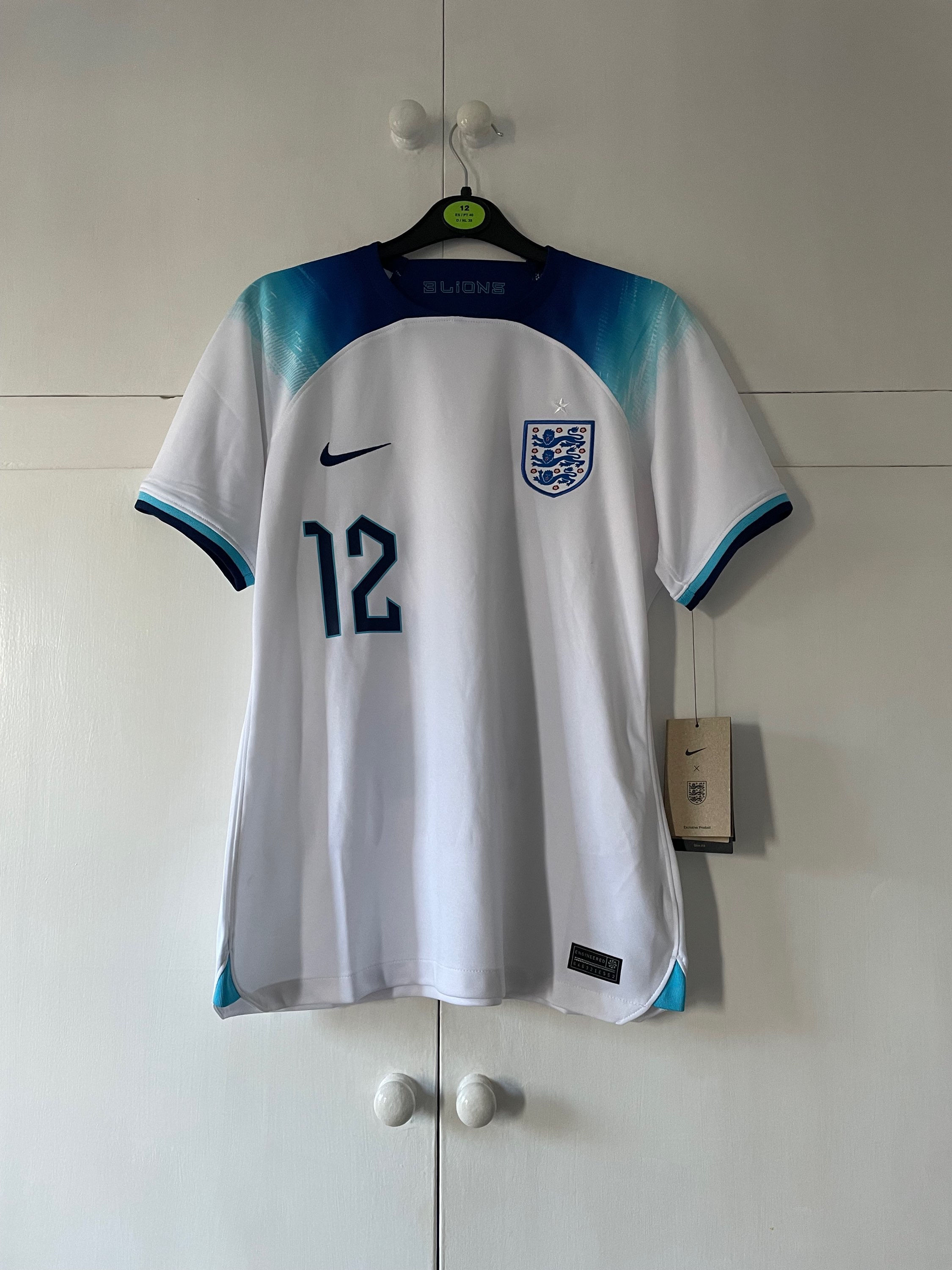 2022-23 England Home Shirt #12 *BNWT* Ladies M