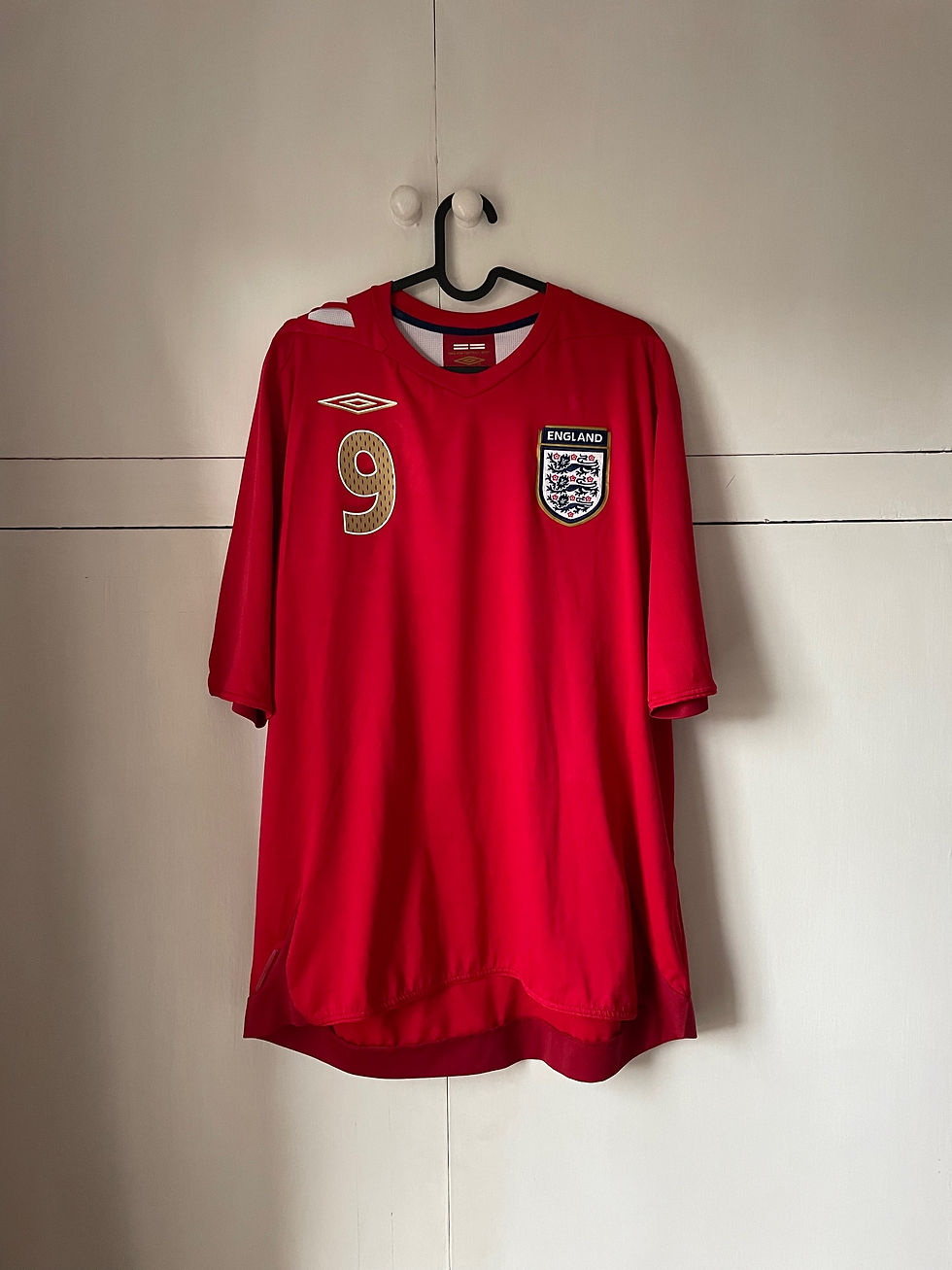 2006-08 England Away Shirt ROONEY #9 (Very Good) XL