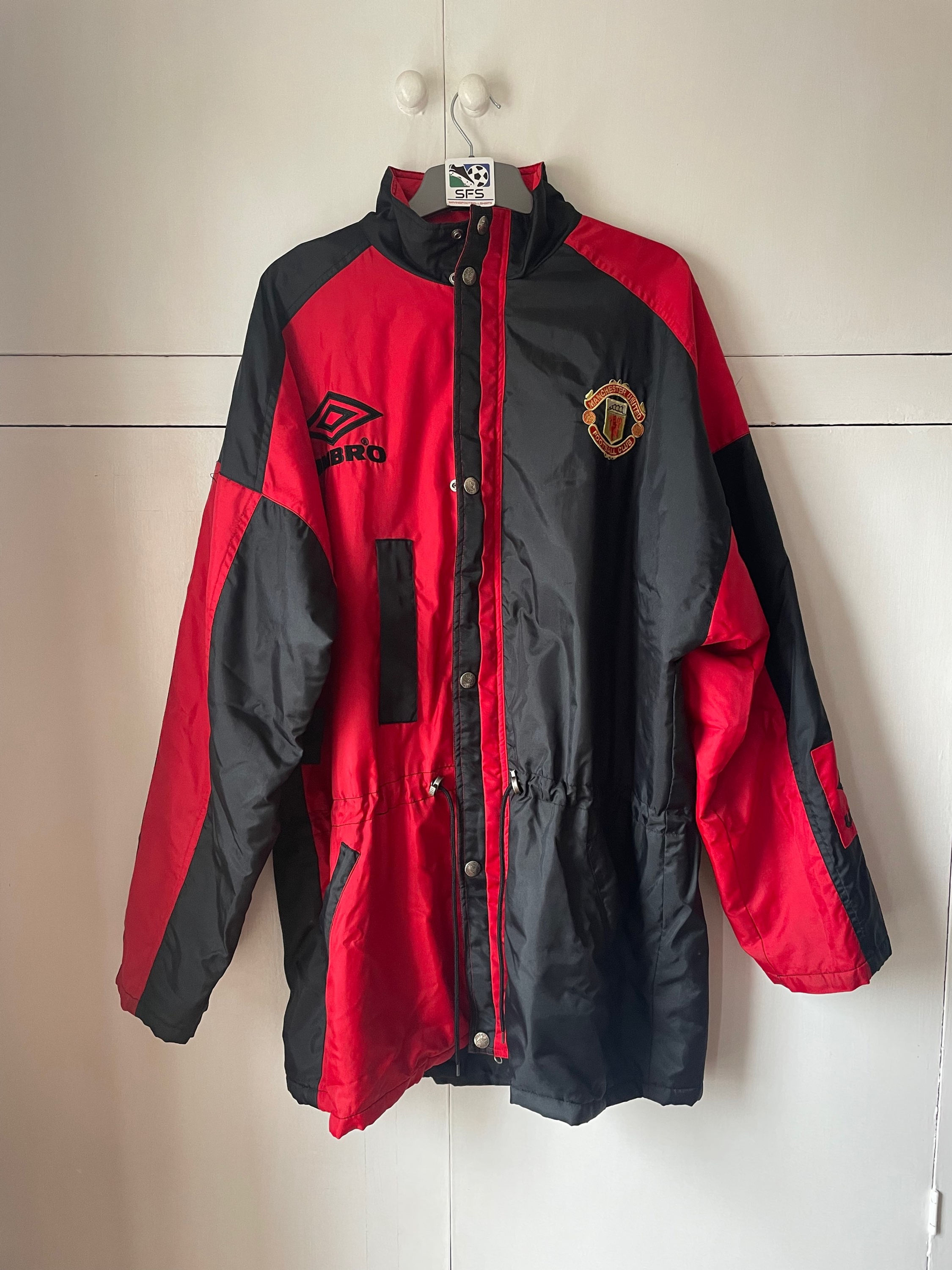 1995-97 Manchester United Bench Coat (Very Good) L