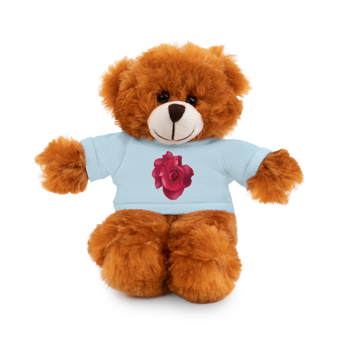 Stuffed Animals with Tee Red Rose
