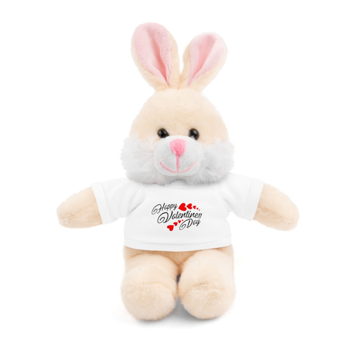Stuffed Animals with Tee Happy Valentines Day