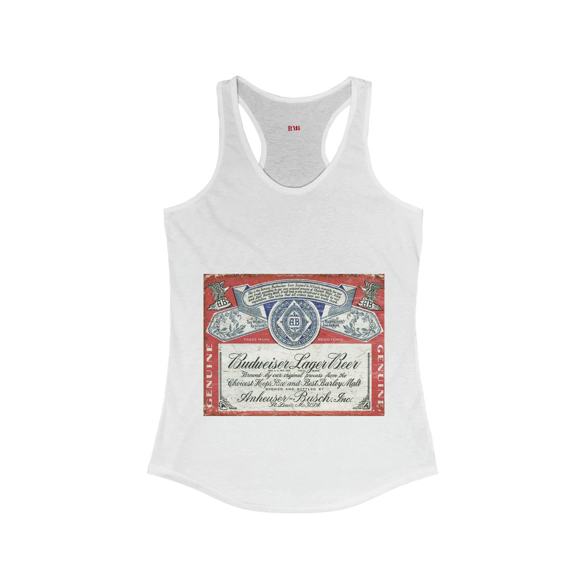 Women's Ideal Racerback Tank Budweiser
