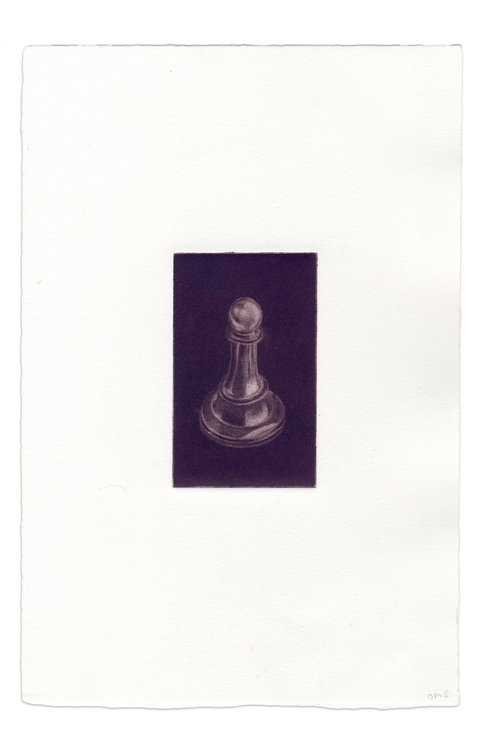 Thumbnail: Purple Pawn chess artwork bespoke print