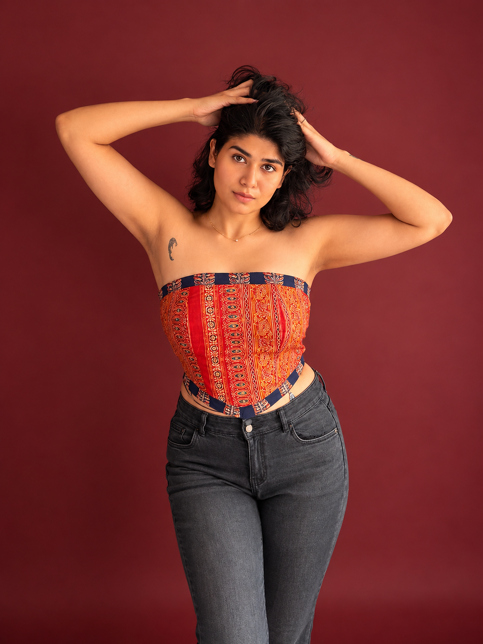 Paaro: Reversible corset top