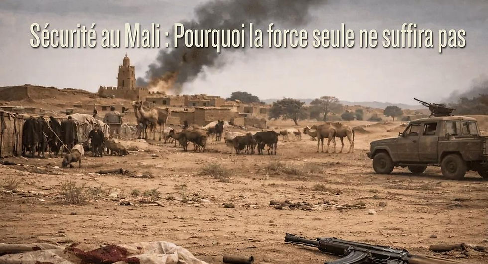 Mali : quand la violence contre les civils devient le carburant des conflits armés