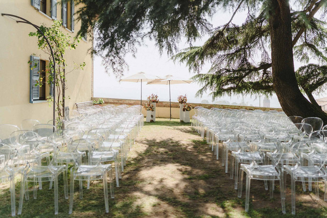 Hochzeit unter freiem Himmel Toskana