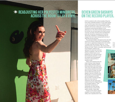 Deven Green in Virgin Airlines Magazine