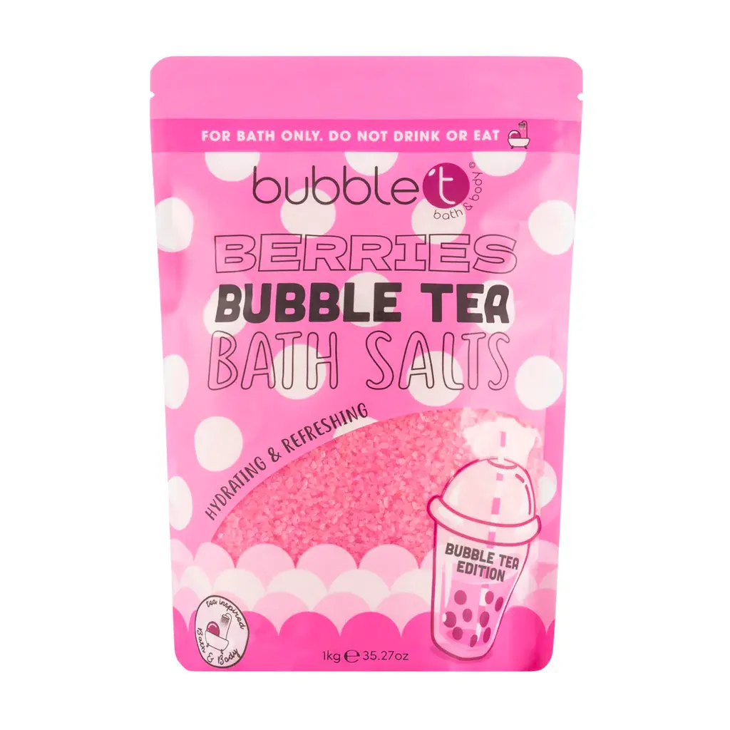 Bubble T Berries Bubble Tea Bath Salts, 1Kg