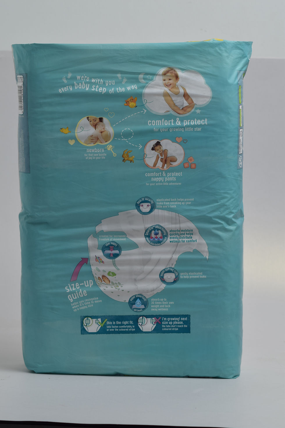 Thumbnail: Little Angels Size 4+ Diapers- 78 pieces, (9-20kg)