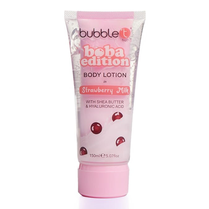 Bubble t Boba edition strawberry milk body lotion