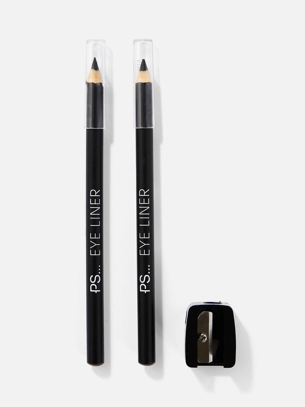 Two Piece BLACK Eyeliner Gel Pencils with Sharpener 