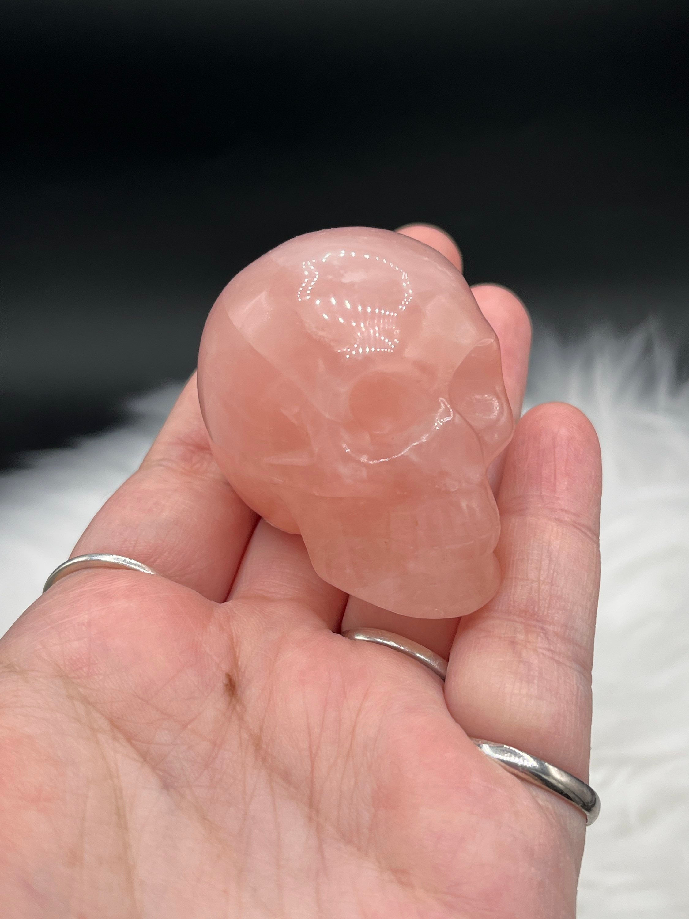 Rose Quartz skull
