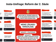 2. Säule (BVG-Reform): Mehr Rendite und Abkehr von der Vollkasko-Mentalität