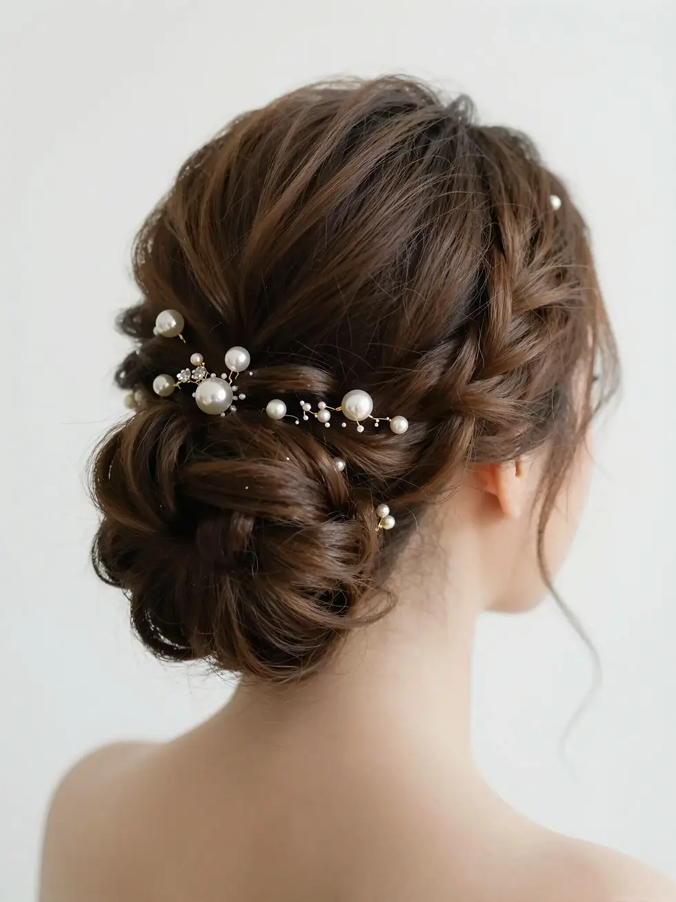 Dettaglio acconciatura sposa Essenziale by Ondinaequipe, styling semplice e raffinato pensato per un matrimonio elegante a Lignano Sabbiadoro.