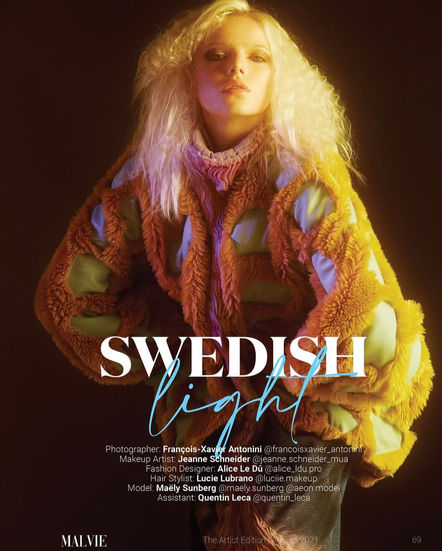 Swedish Light, format A4, Malvie magazine, 2021