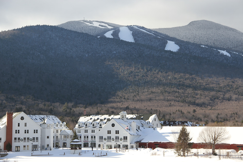 Town Square in Waterville Valley winter