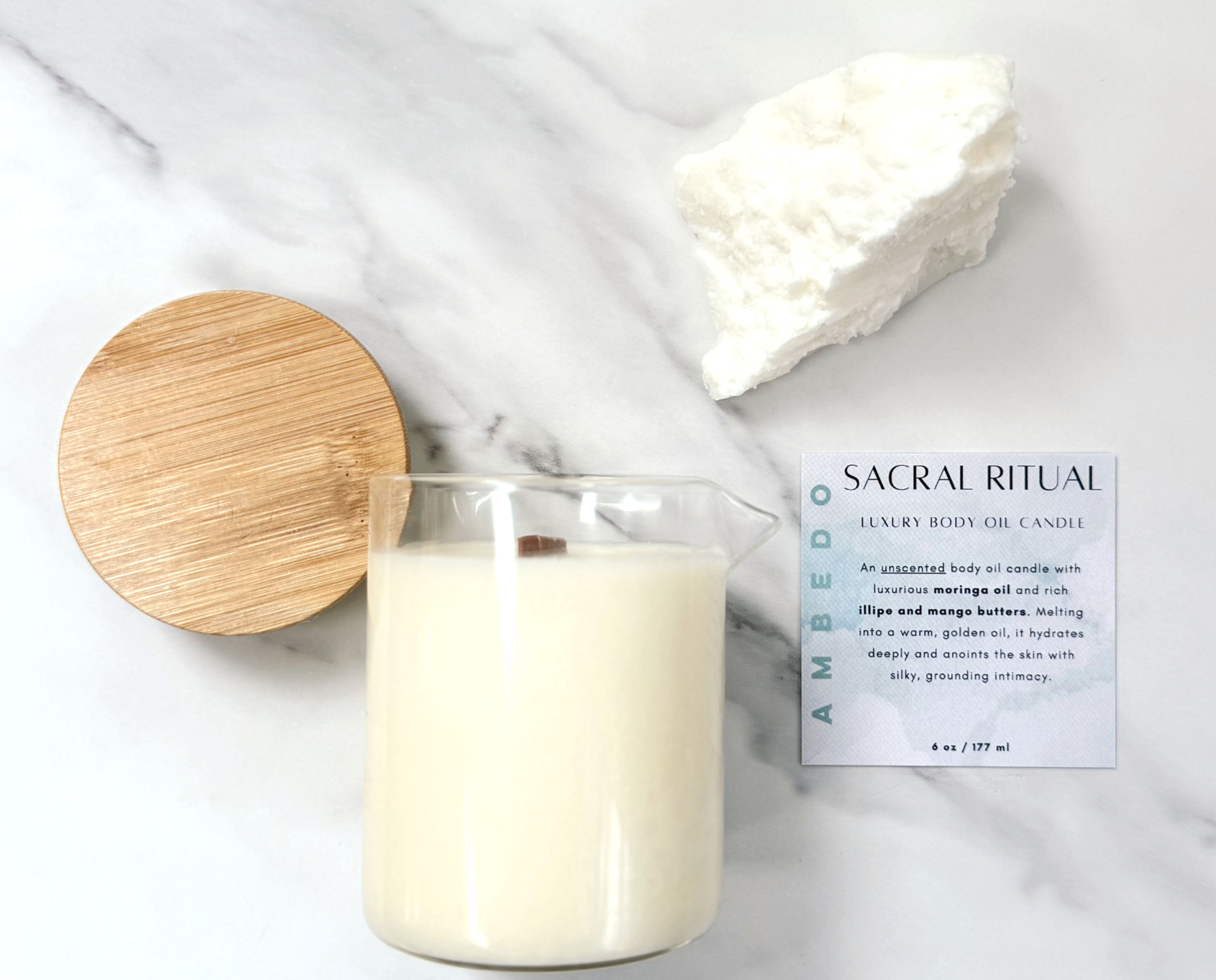 Luxury Body Oil Candle - Moringa