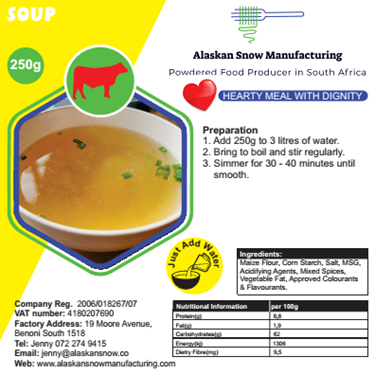 Beef soup Alaskan Snow