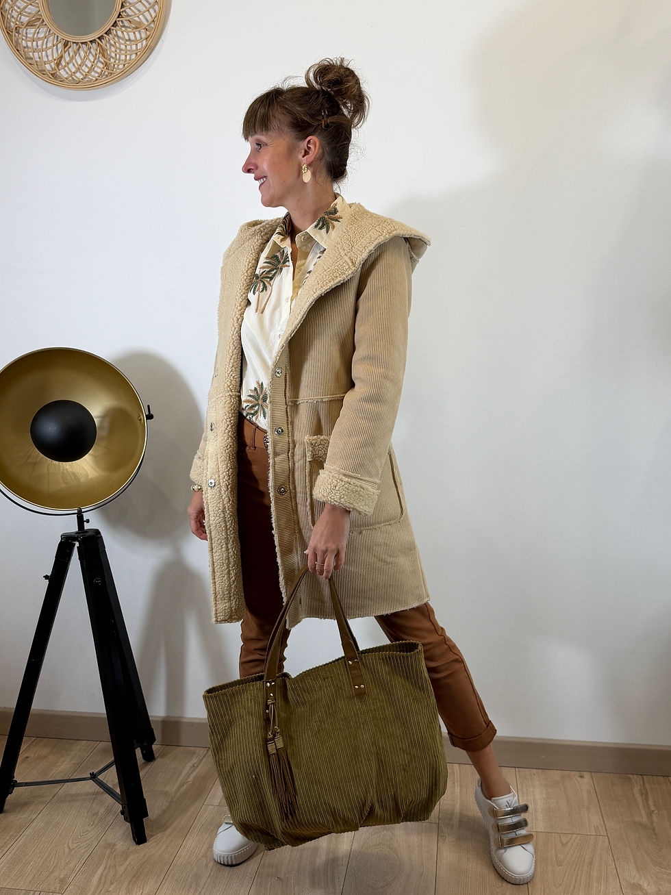 ILONA -- Manteau 3/4 beige