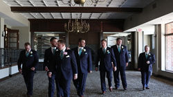 groomsmen walking
