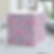 Pastel pink notecube with kawaii gemstone decorations – part of Boop It Design's stationery collection