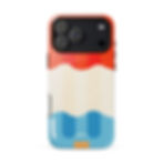 Summer Rocket MagSafe iPhone case inspired by a classic red, white, and blue ice pop.