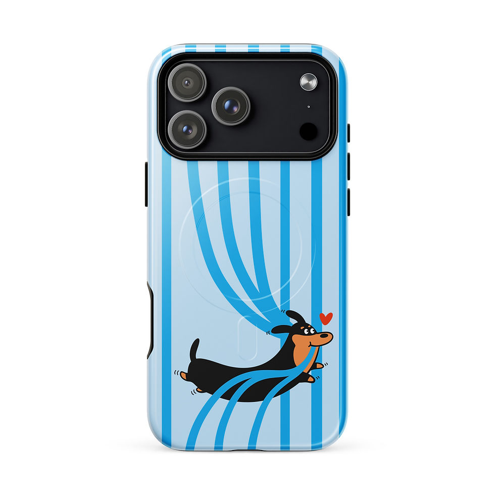 Thumbnail: Doing What I Love Dachshund MagSafe iPhone case front view