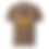 Thumbnail: Unisex t-shirt in Espresso color with orange edition ‘Don’t Be Afraid of the Dark… Chocolate’ print.