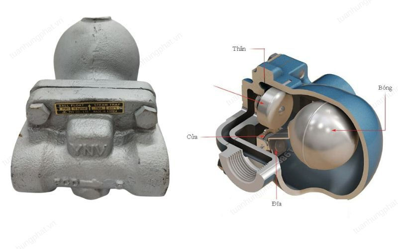 Bẫy hơi bóng phao YNV Hàn Quốc