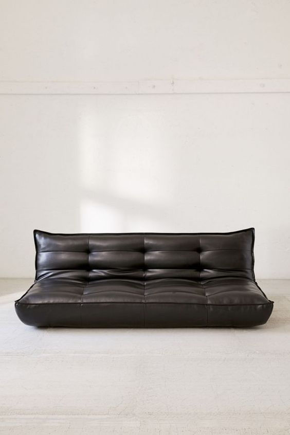 Thumbnail: Greta Recycled Leather XL Sleeper Sofa w