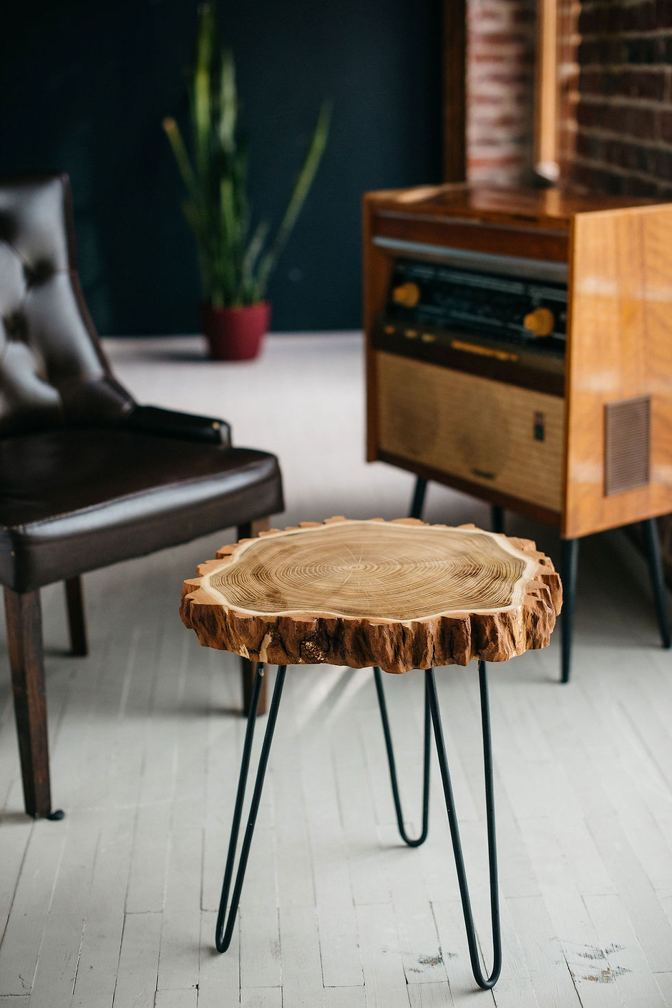 Thumbnail: Natural live edge slab table