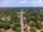 Historic Duke and Gloucester Street in Colonial Williamsburg Virginia. Aerial View..jpg