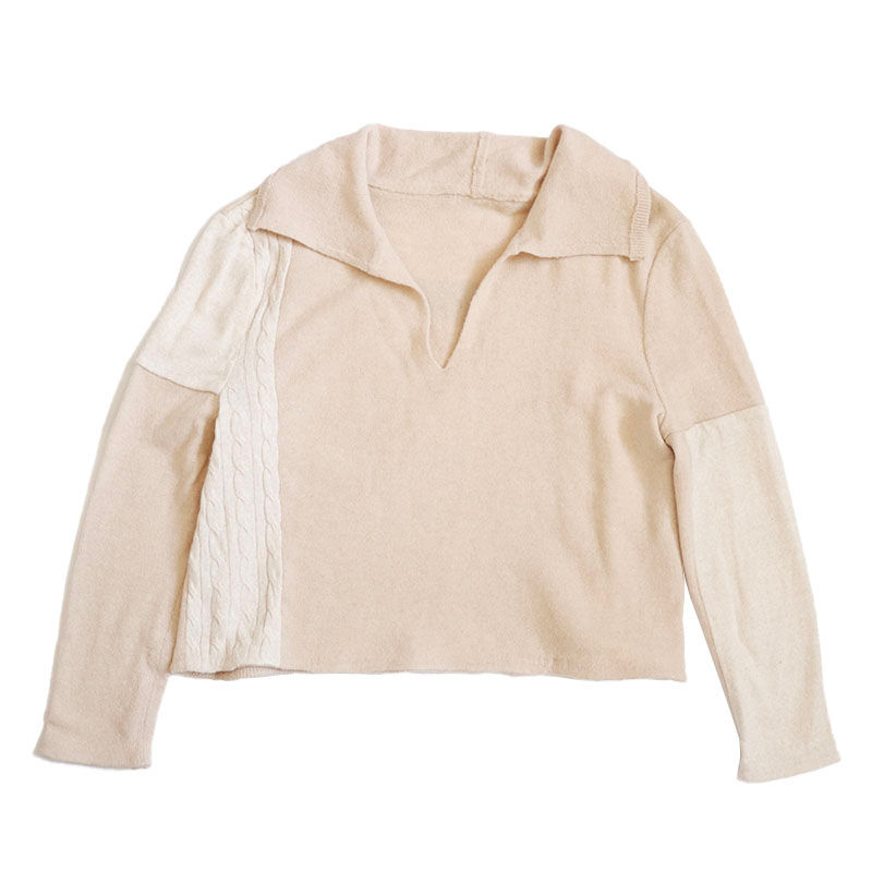 Funnelneck jumper, beige