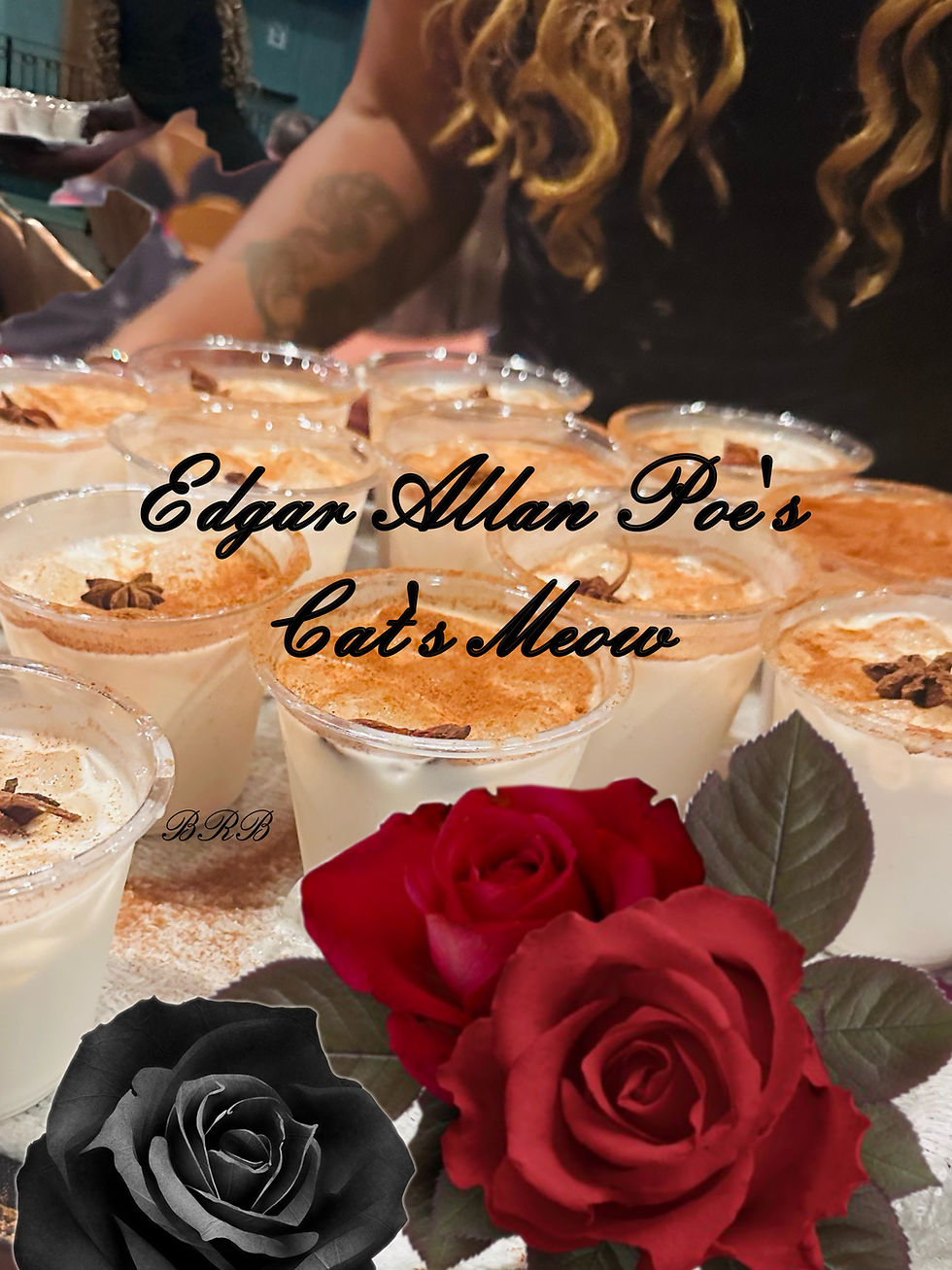 A picture of the drink, "Cat's Meow" (Edgar Allan Poe Speakeasy, 2025). (Photo Credit: Brandy Bennett)