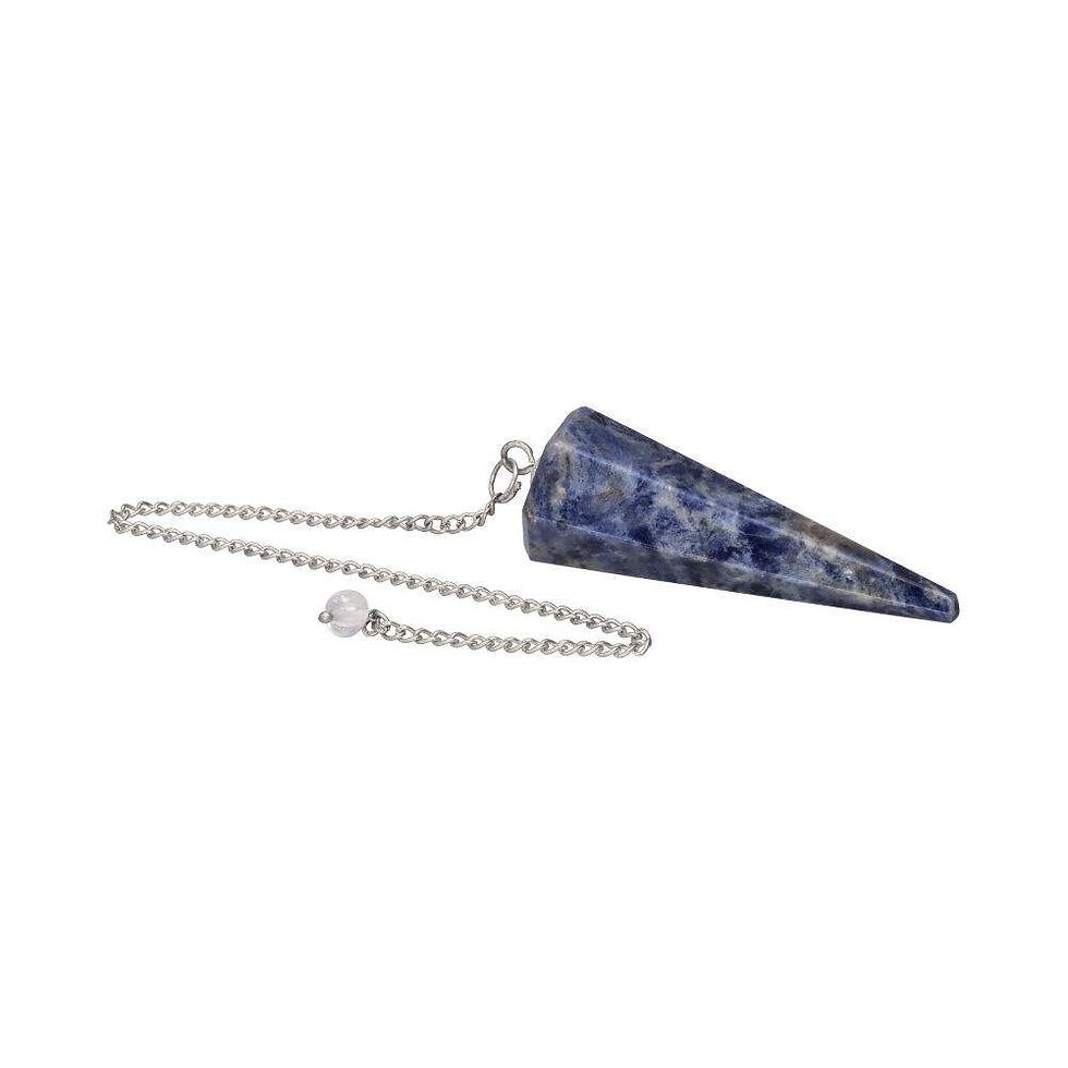 Miniature : Pendule en sodalite facettée