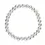 Miniature : Bracelet Pierres de lave 6mm plaqué argent