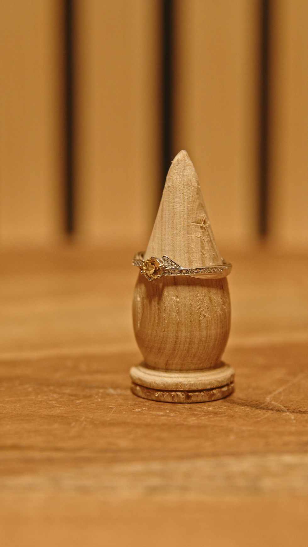 Miniature : Bague en Argent 925 Rhodié - Modèle 16 - Minéral : Citrine