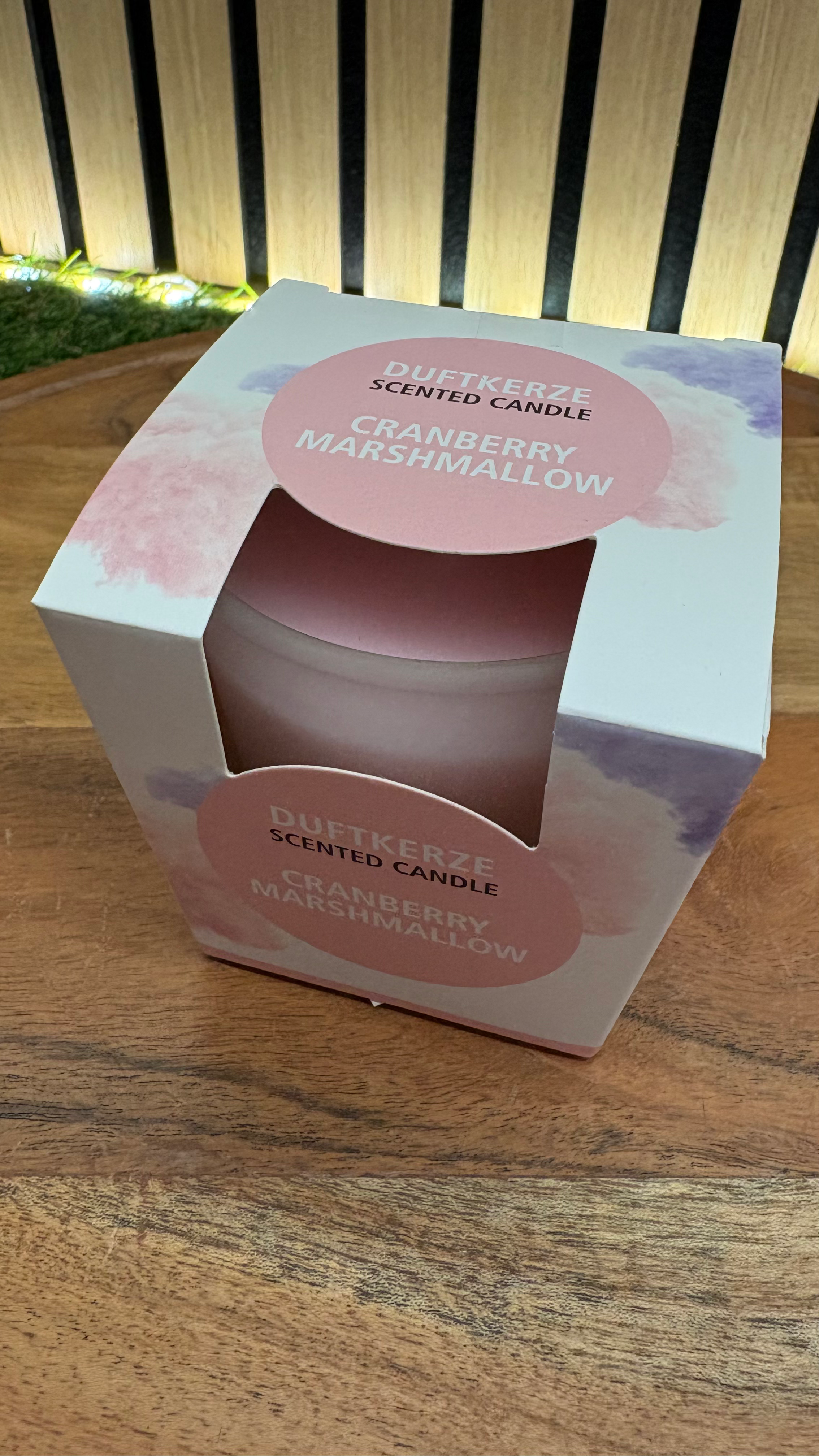 Bougie parfumée - Verre satiné - Cranberry Marshmallow