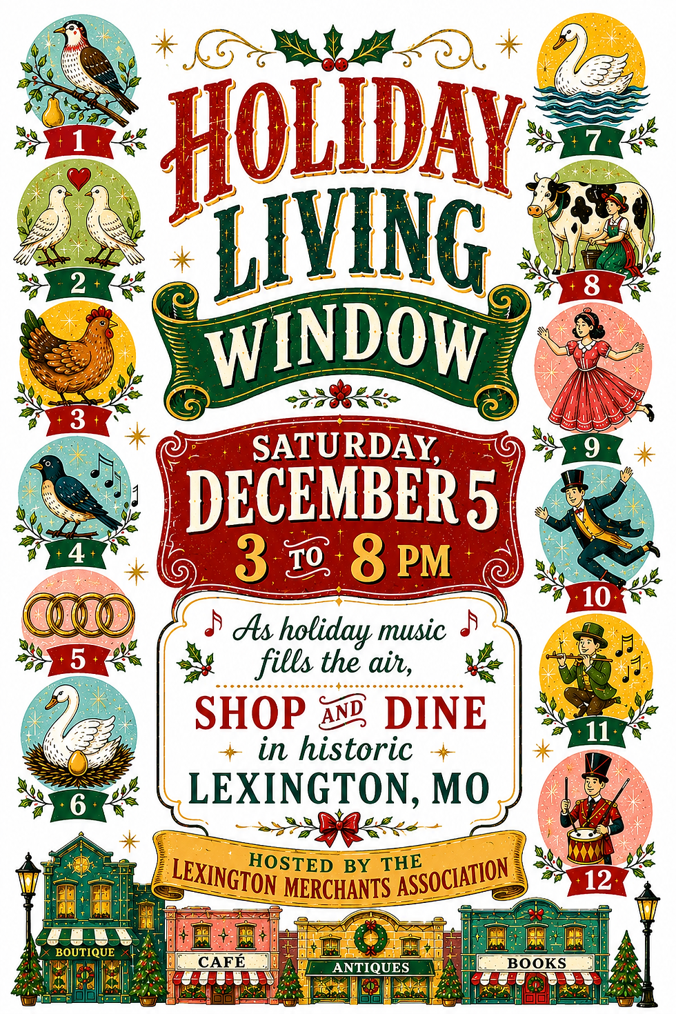 12 Days of Christmas Living Window
