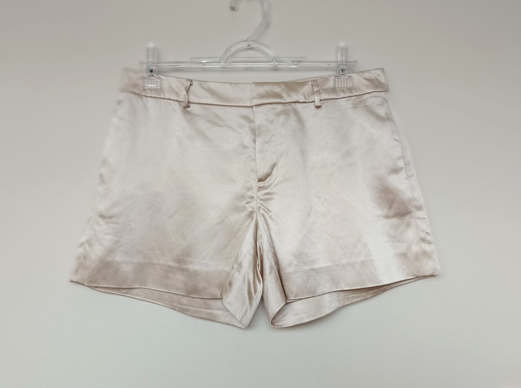 Shorts de cetim bege Ralph Lauren - 42
