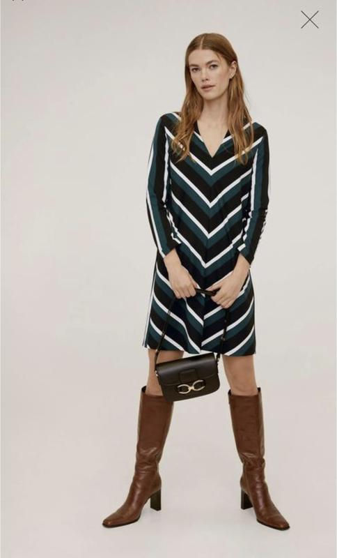 Vestido de malha listrado Mango - GG