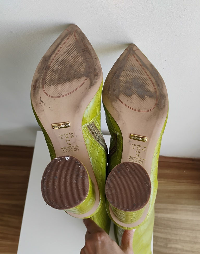 Miniatura: Bota de cano longo verde pistache Ceconello - 38