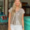 Thumbnail: Blusa de micropaetês nude Zara - M