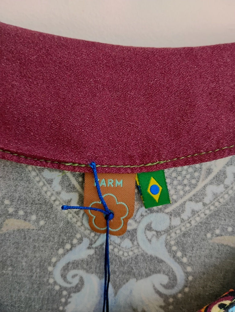 Thumbnail: T-shirt estampada colorida pavão Farm - P