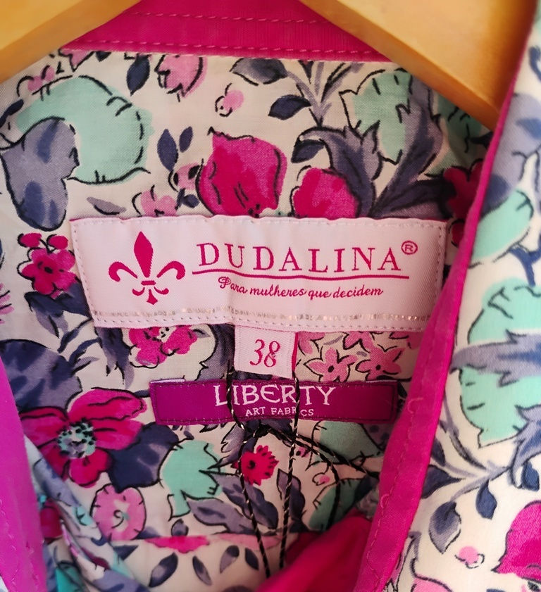 Miniatura: Camisa floral Liberty rosa e azul Dudalina - 38