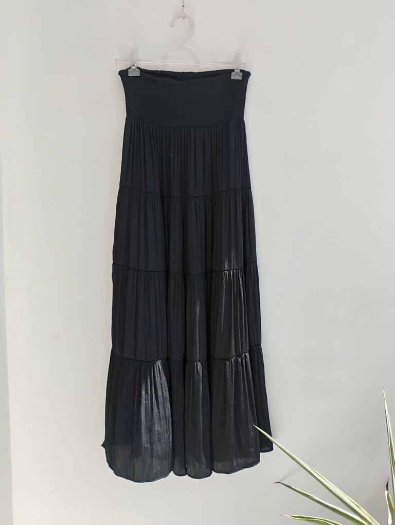 Miniature : Saia longa preta em camadas três marias Zara - P
