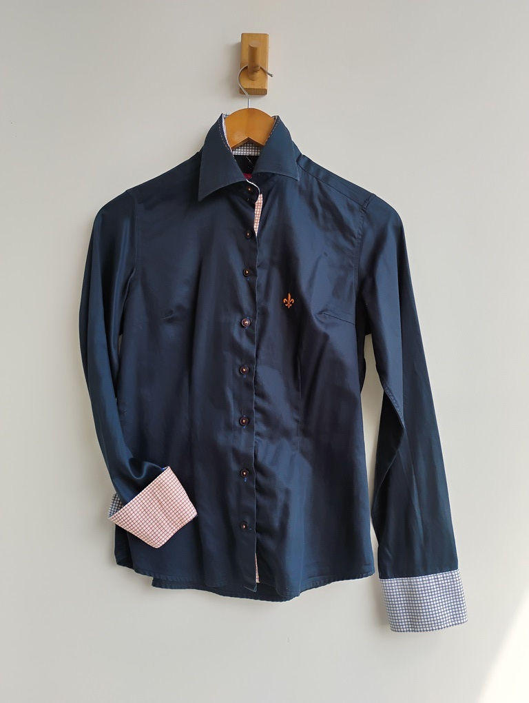 Camisa preta acetinada feminina Dudalina - 36