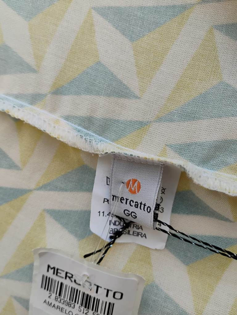 Miniatura: Blusa estampa geométrica verde amarelo Mercatto - GG