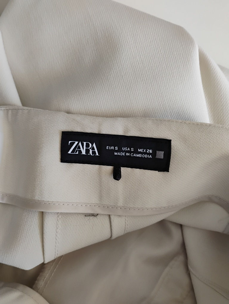 Miniaturbild: Calça de alfaiataria gelo cintura alta Zara - P