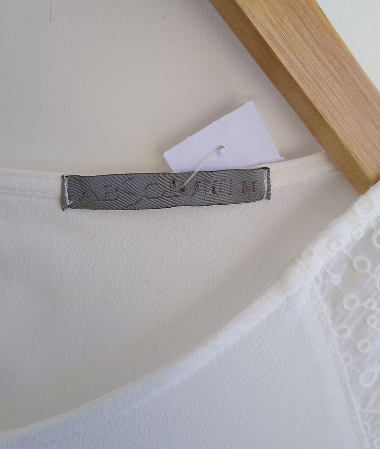 Miniature : Blusa off-white com entremeios Absolutti - M